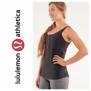 COPY - lululemon Heart Opener Tank Heathered Black